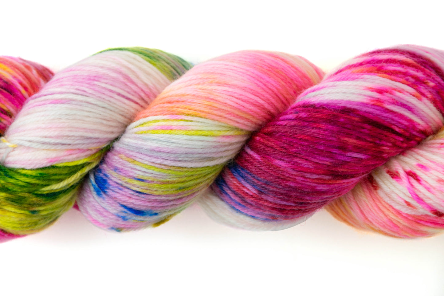 Close view of the variegation on the skein.