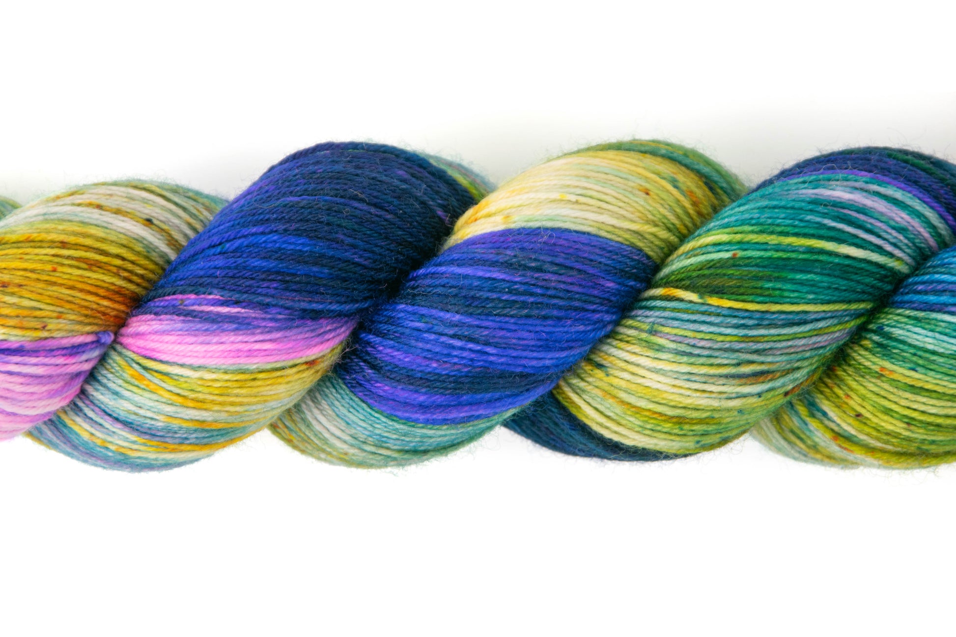 Closeup on the variegated texture of Super Trouper.