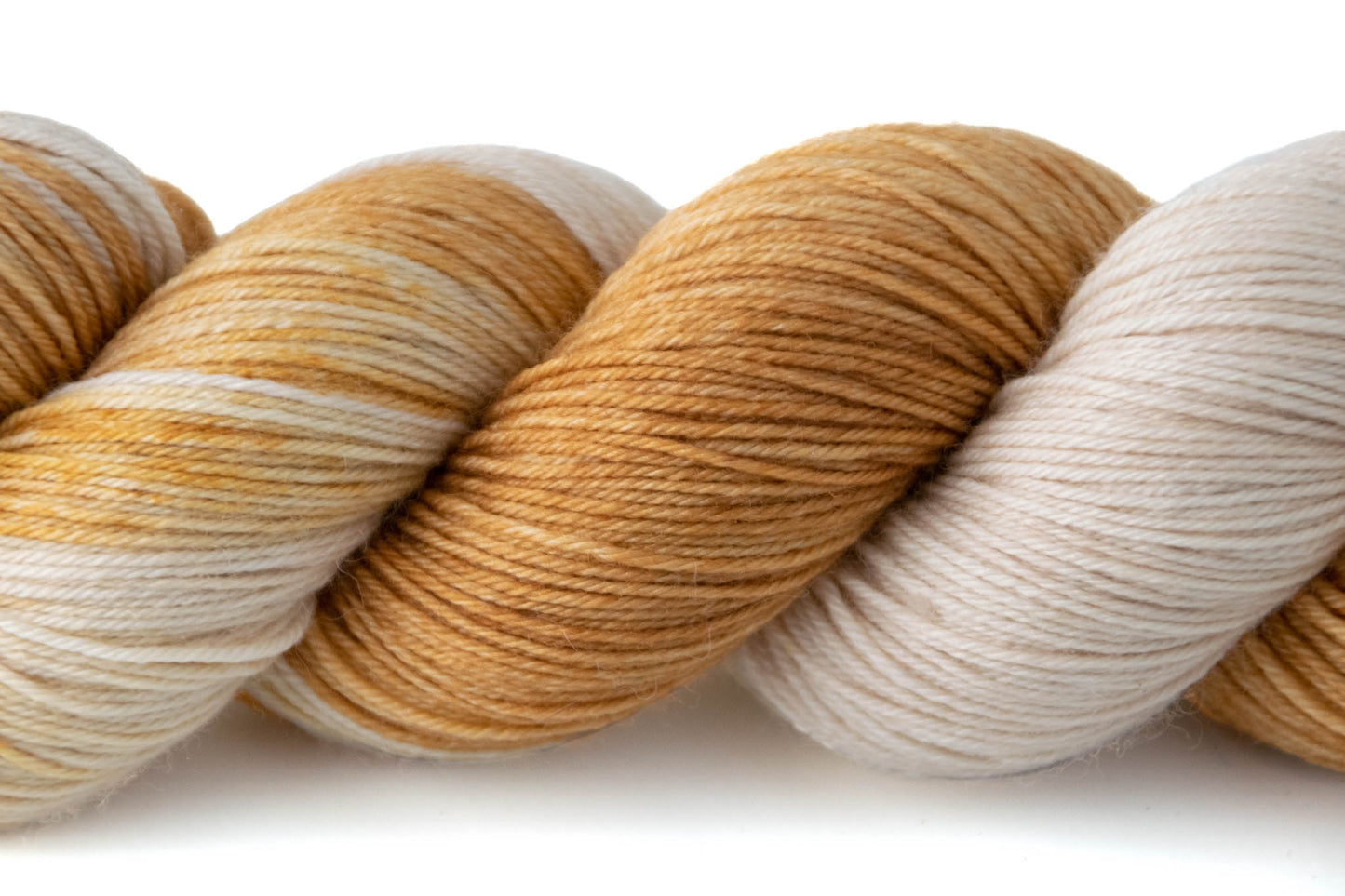 A closeup of the tan and orange-brown sections of Daniel Striped Tiger.