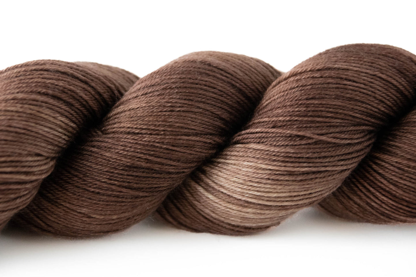 Closeup on the tonal quality of the yarn.