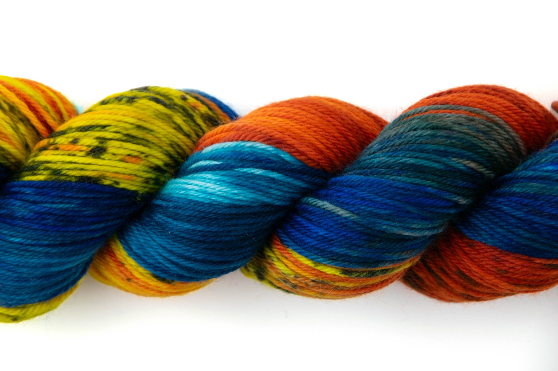 Close view of variegated texture.