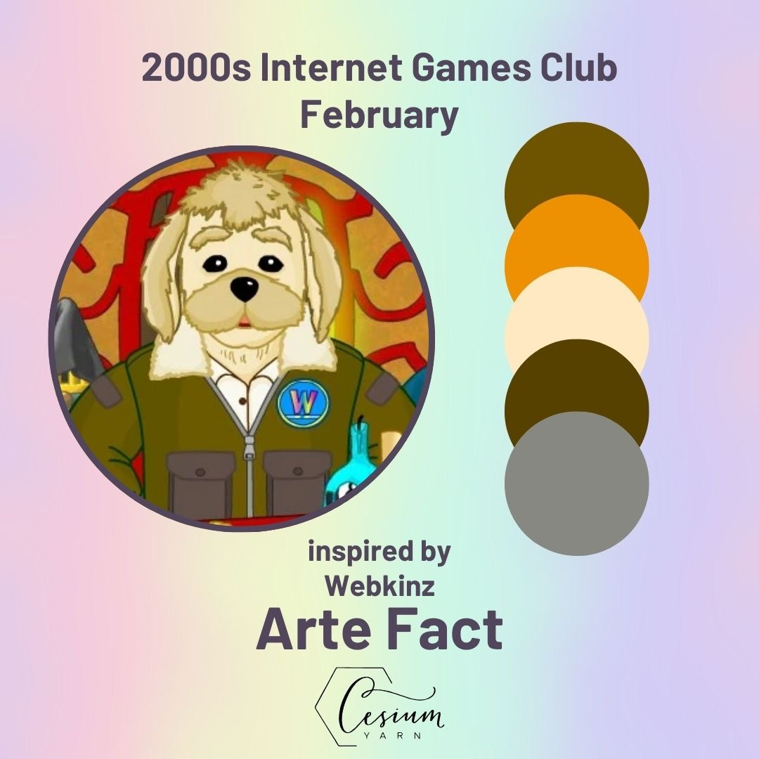 An illustration of a dog from Webkinz and color inspiration in brown, orange, tan, and gray. 