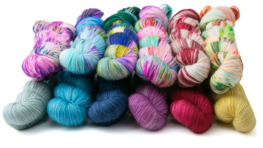 The full Mamma Mia collection piled up together.