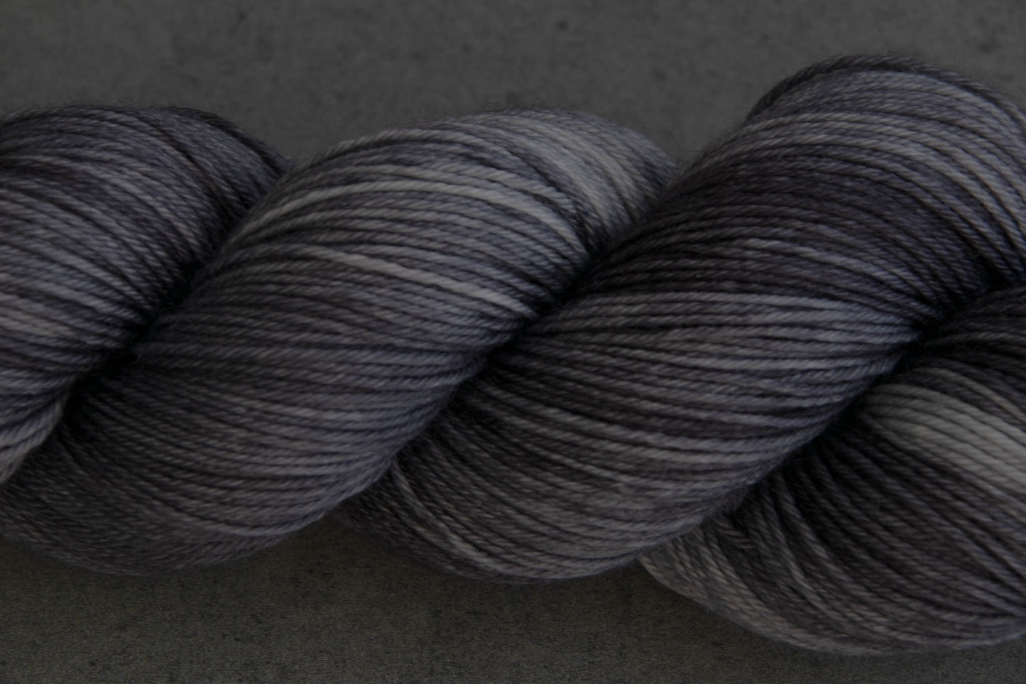 Closeup on the tonal quality of the yarn.